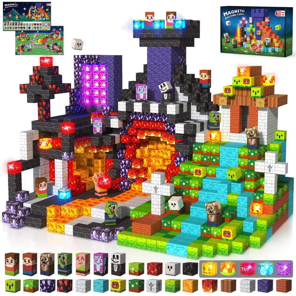 Magnevia light-up blocks ignite nighttime creativity for kids.