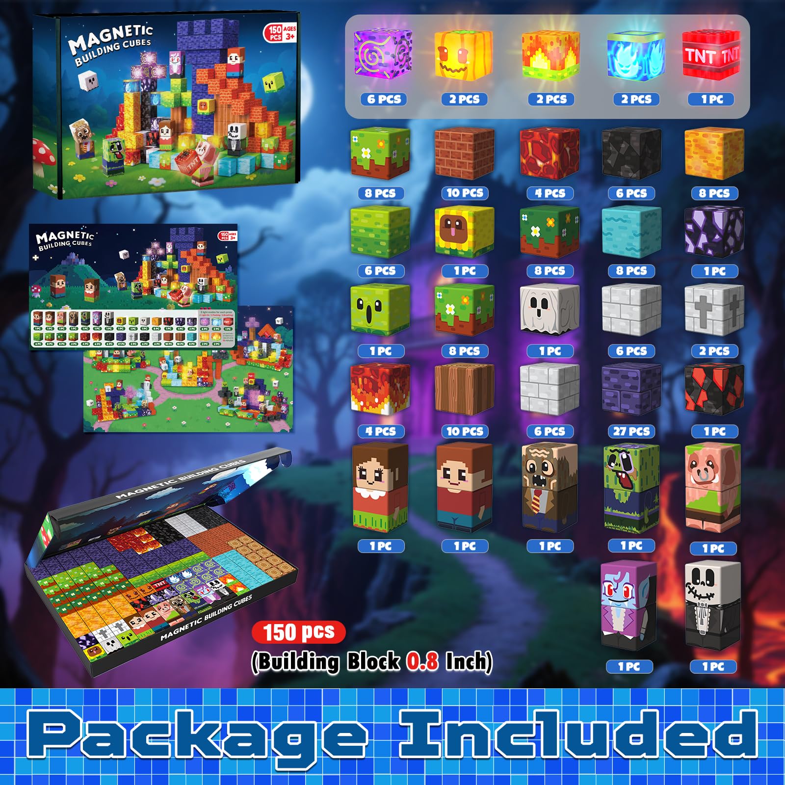 Magnevia magnetic blocks with ergonomic grips for easy building sessions.