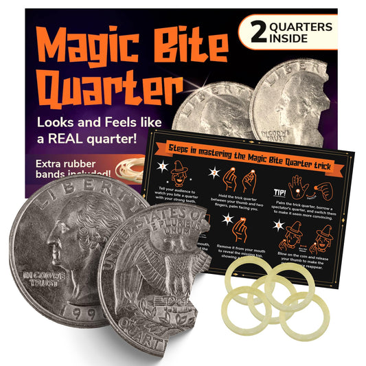 Magnus Magic Magic Coin 2-Pack folding-coin in action for crowd-pleasing tricks.