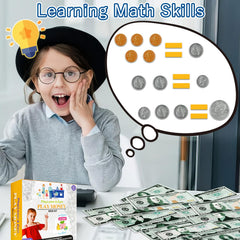 MAGLOGY dollar bill visuals for pretend budgeting play