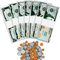 MAGLOGY play money bills front view for counting and math practice