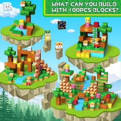 Magpixel 100-piece set storage keeps play organized and portable.