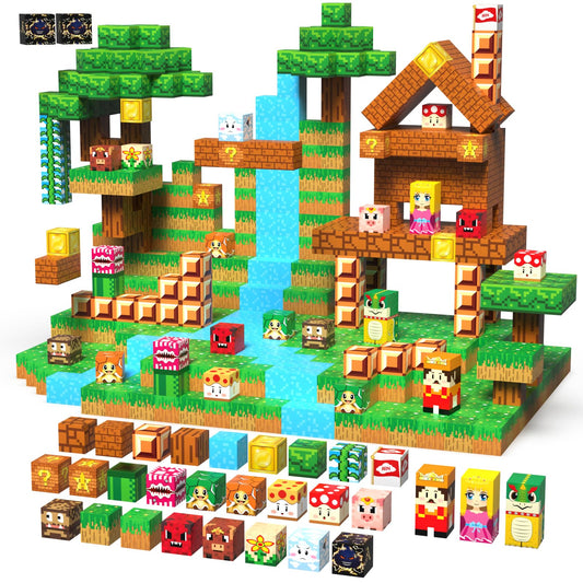 Magpixel forest treehouse build boosts imaginative play and fine motor skills.