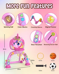 MAGTHIC Toddler basketball hoop durable plastic with safety in mind.