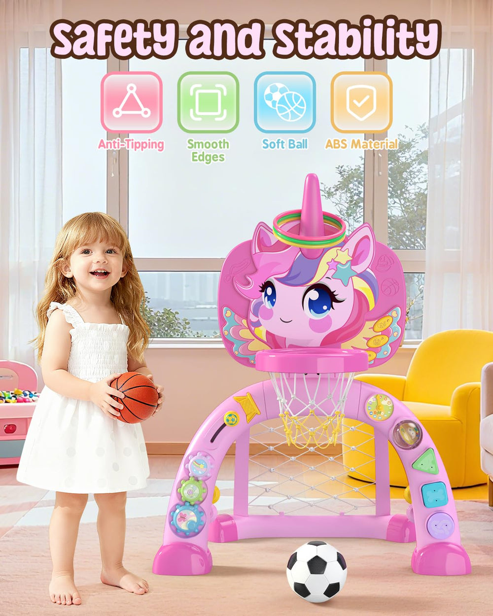 MAGTHIC Durable plastic with smooth edges for toddler safety.