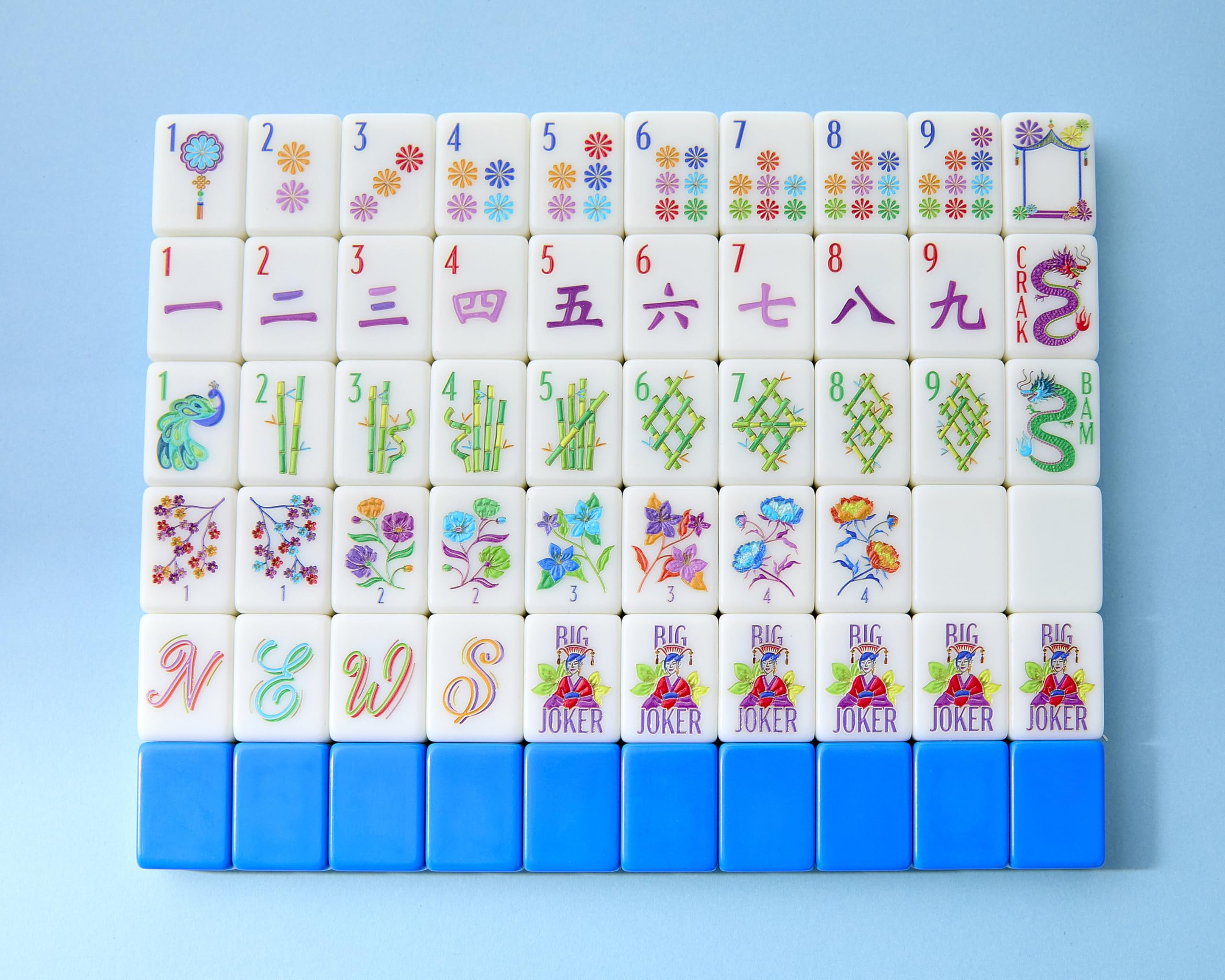 Mahjong Co Blossom tiles showcase vibrant floral designs for beginner-friendly play at home.