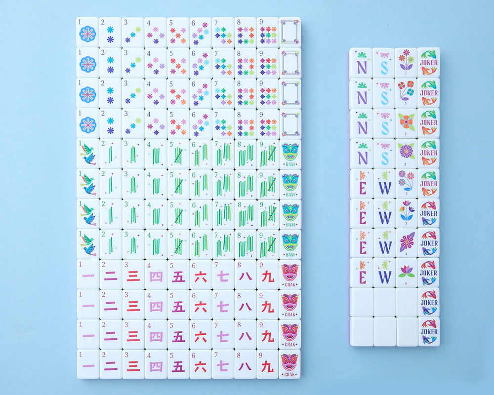 Close-up of Kaleidoscope tile designs highlighting bold, wear-resistant artwork for lasting games