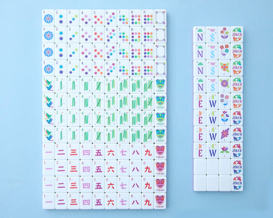 Close-up of Kaleidoscope tile designs highlighting bold, wear-resistant artwork for lasting games