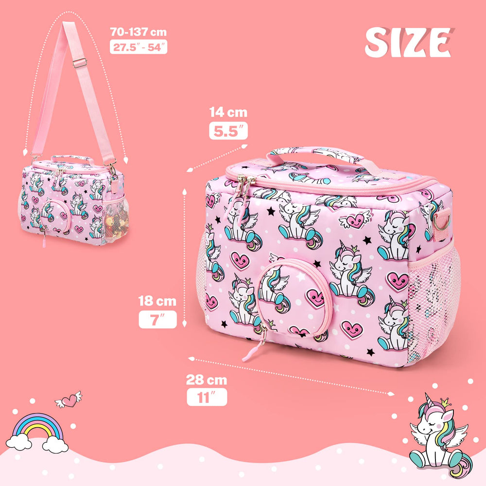 MaidMAX kid-friendly unicorn zipper opening easily for small hands.