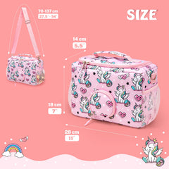 MaidMAX kid-friendly unicorn zipper opening easily for small hands.