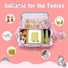 MaidMAX Toniebox middle storage compartment securely holding the unit.