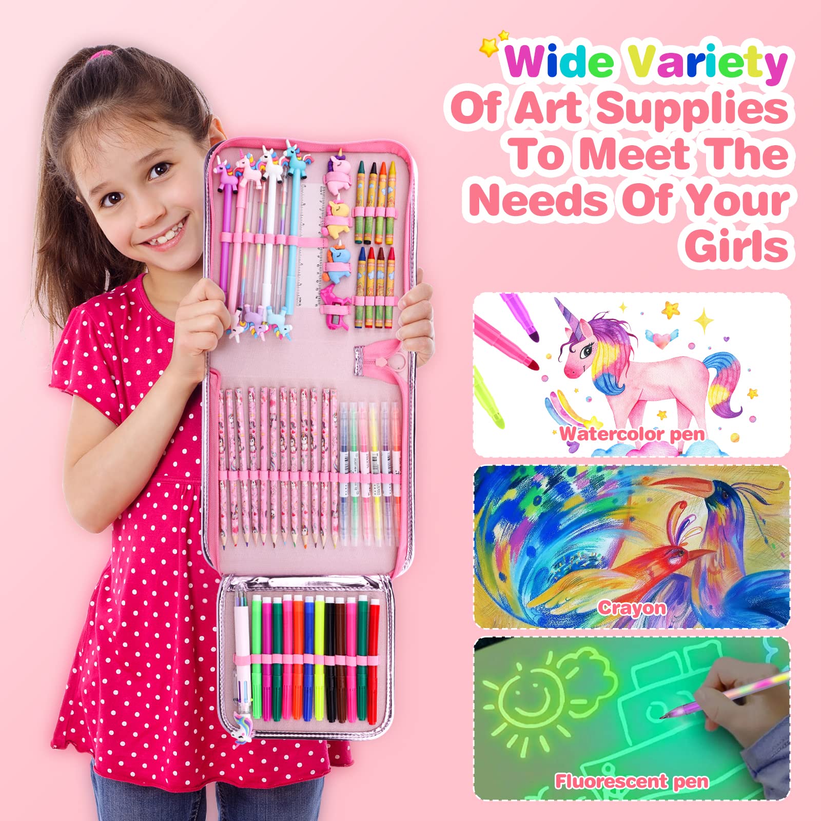 MAIGOZON assorted gel pens and erasers for smooth, playful art