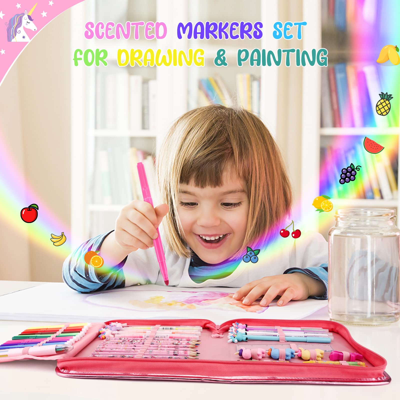 MAIGOZON eight-pack crayons for bold colors and quick sketches.