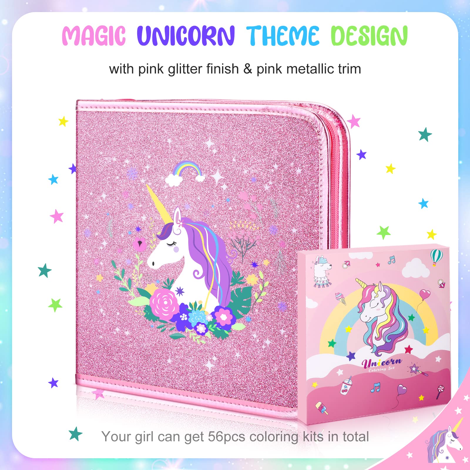 MAIGOZON unicorn colored pencils deliver smooth lines for imaginative drawings.