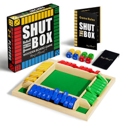 Maiji Planet Shut The Box game box ready for family game night fun