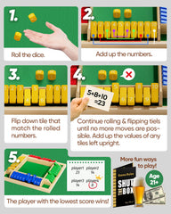 Maiji Planet Shut The Box dice showing numbers for quick math play