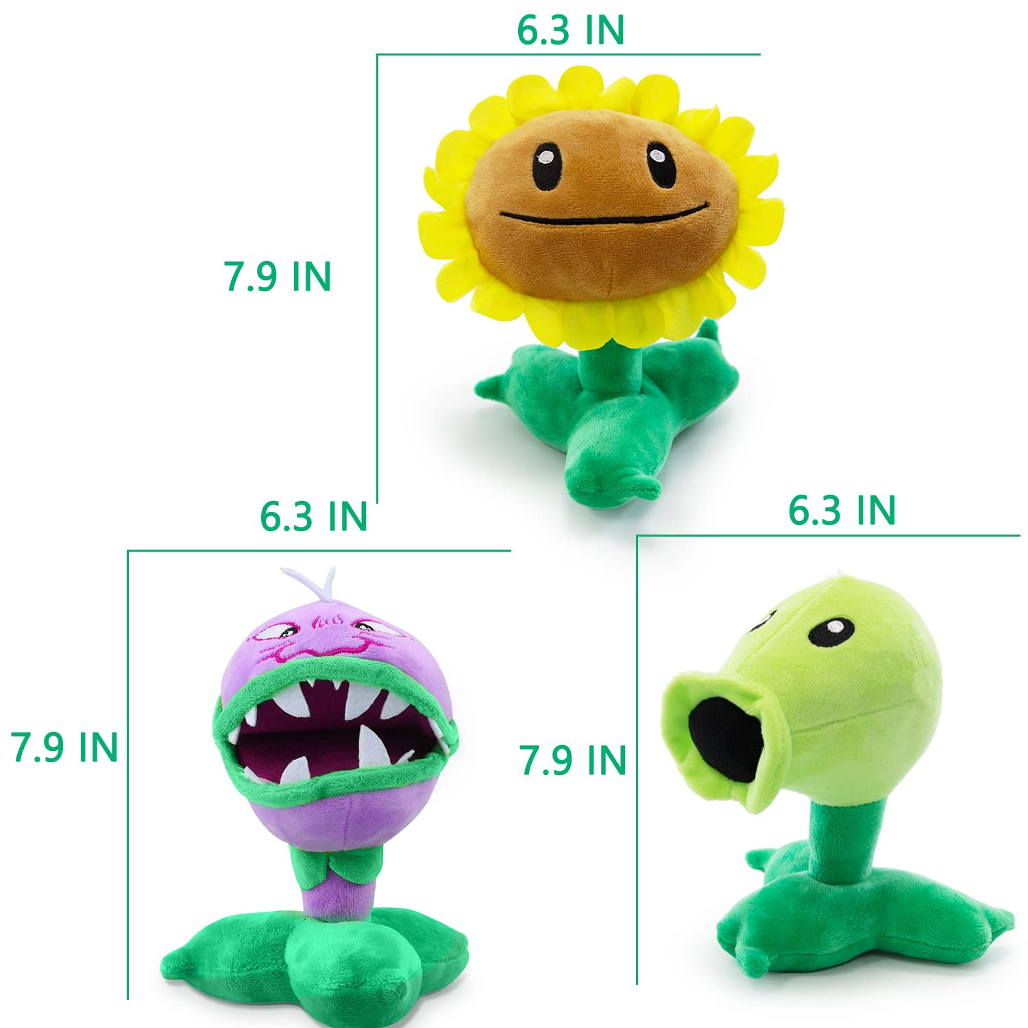 Maikerry PVZ chomper plush figure, vibrant colors ideal for collectors