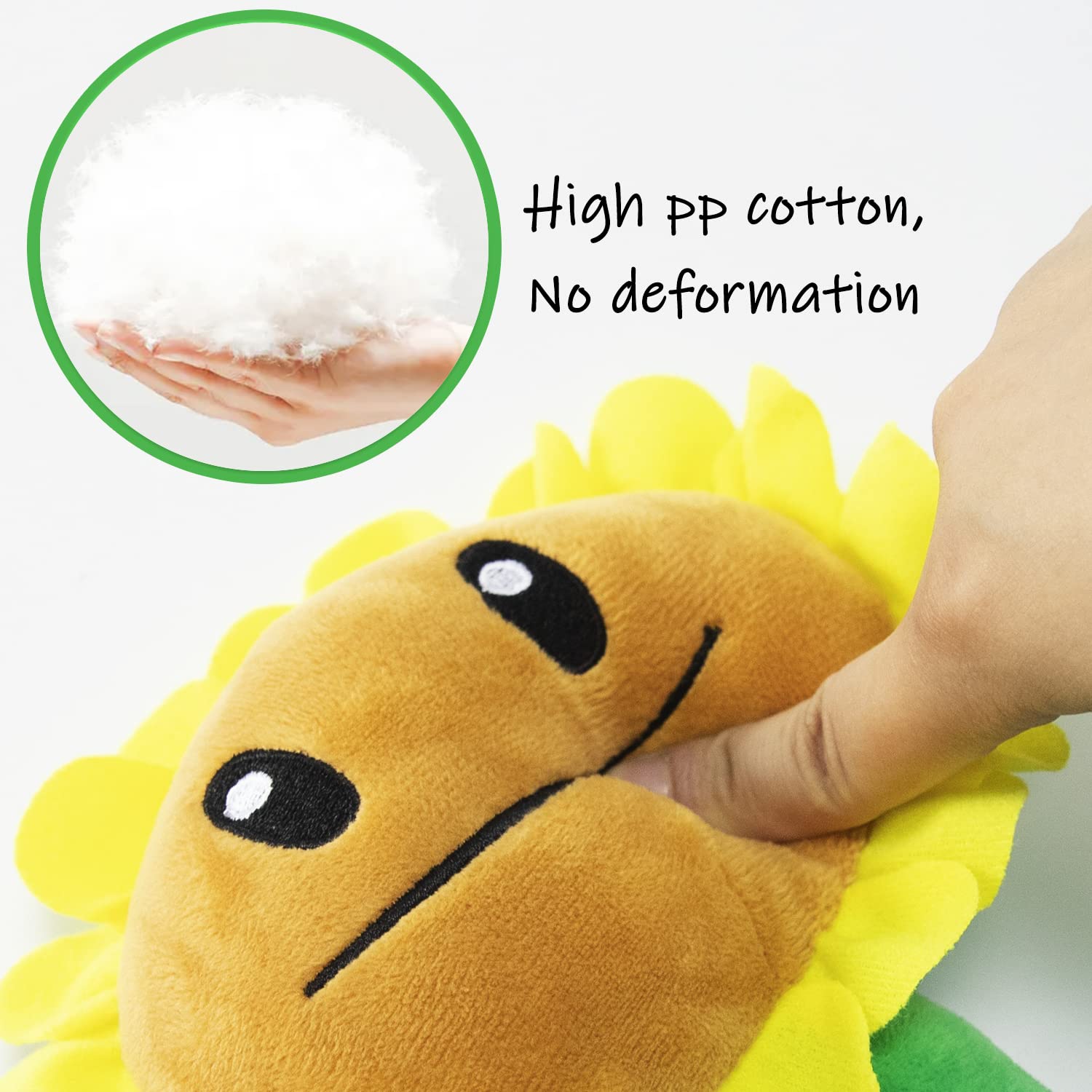 Maikerry PVZ sunflower plush figure, bright and kid-friendly for imaginative games