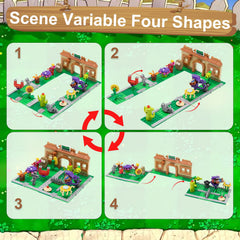 Maikerry PVZ assembly scene variations offering four play environments