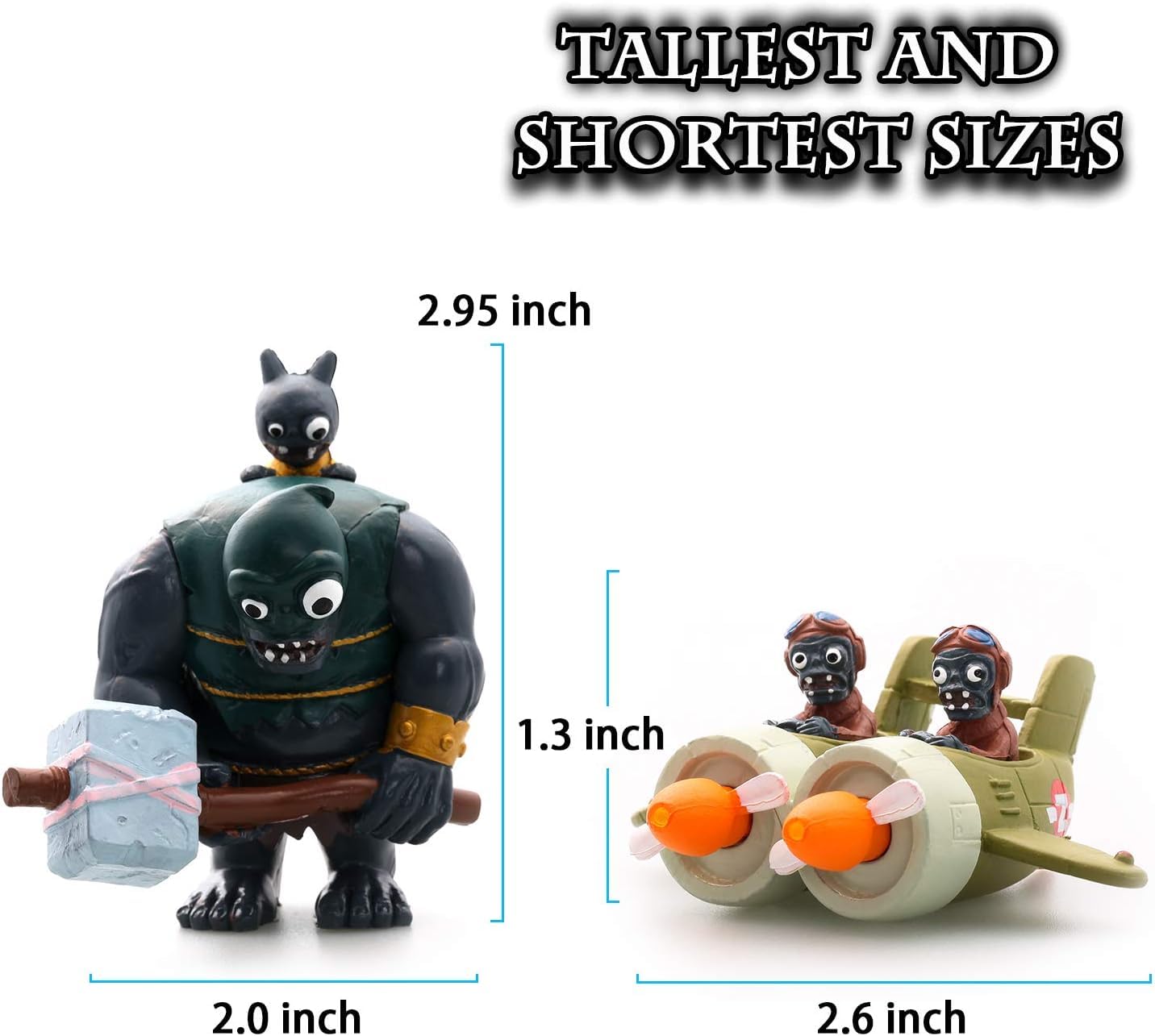 Maikerry PVZ figure toys size 4–7 cm ideal for display shelves and gifting.