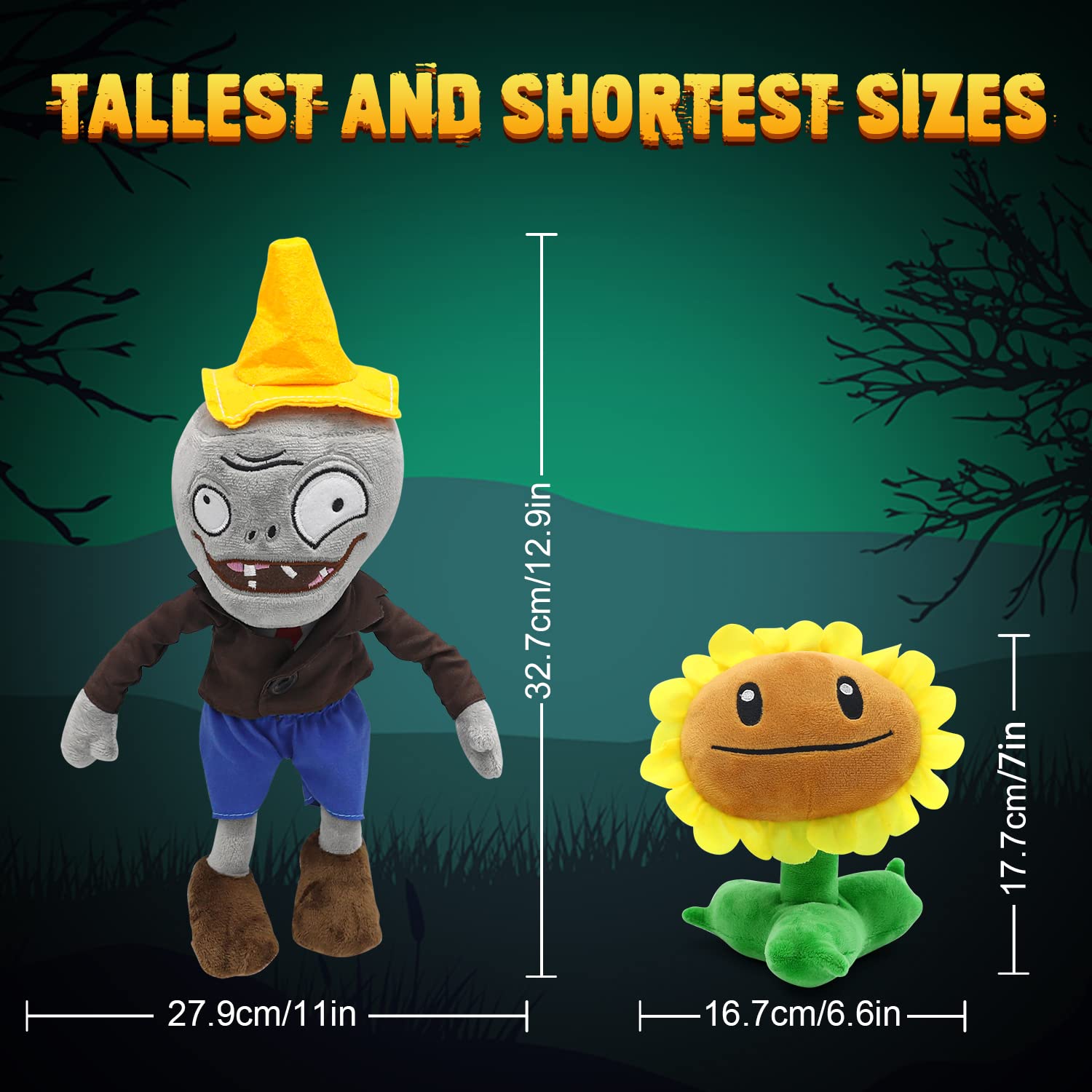 Maikerry PVZ plush 6pcs features soft, skin-friendly material for cuddly comfort.
