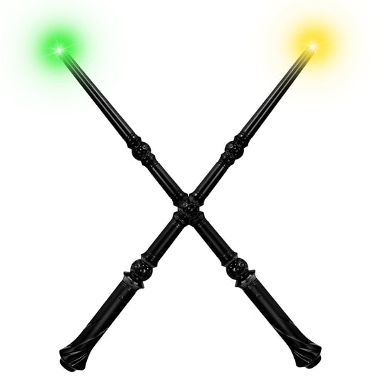 Maikoi light up wizard wand two-pack for cosplay and party fun
