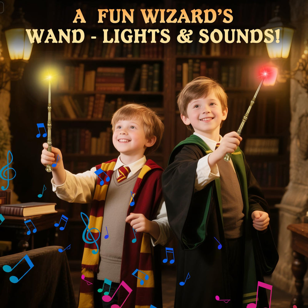 Maikoi wizard wand green glow with sound for creative role-play