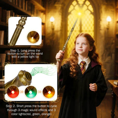 Maikoi wizard wand red glow with sound for party magic