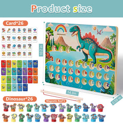 Mailuren ABC word cards to help build three-letter words with dinosaurs