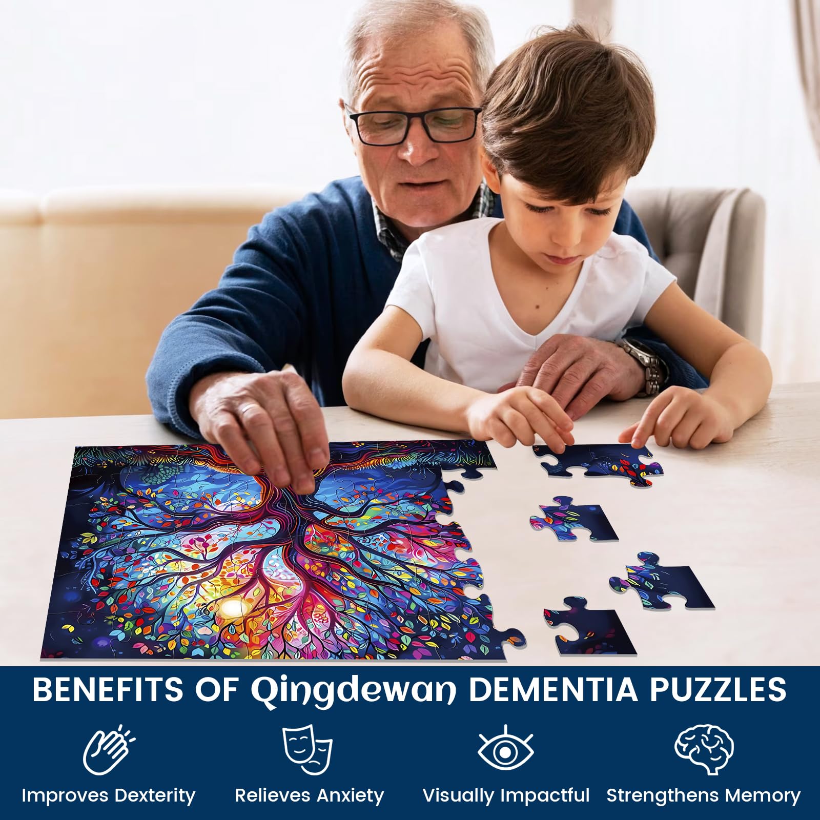 Maiqufa vivid imagery puzzle finished pieces close-up showing clear visuals and recognition cues.
