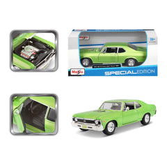 Maisto 1:24 Nova SS green side profile for elegance.
