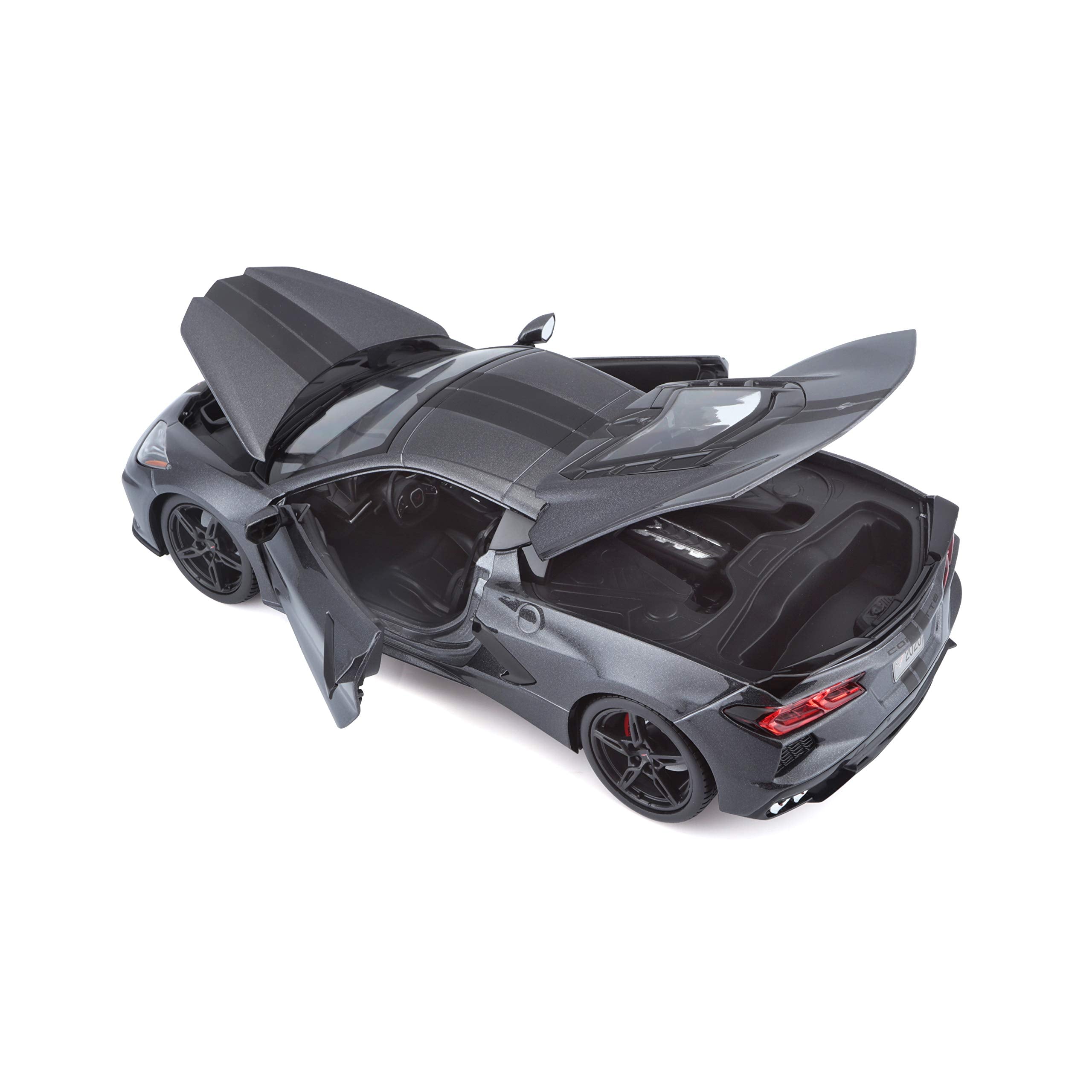 Maisto 1:18 Corvette Stingray Z51 grey detailed chassis and exhaust