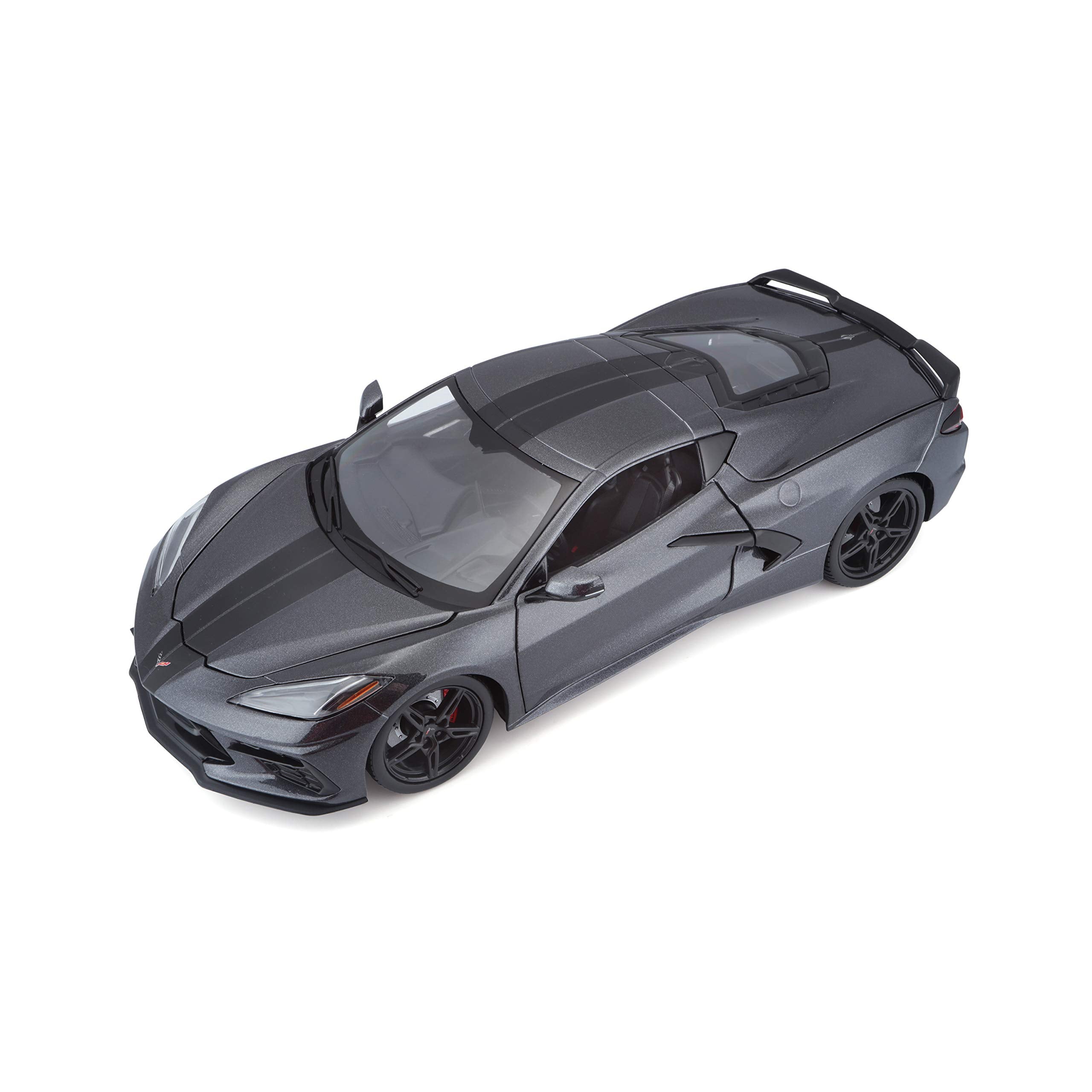 Maisto 1:18 Corvette Stingray Z51 grey front view for display