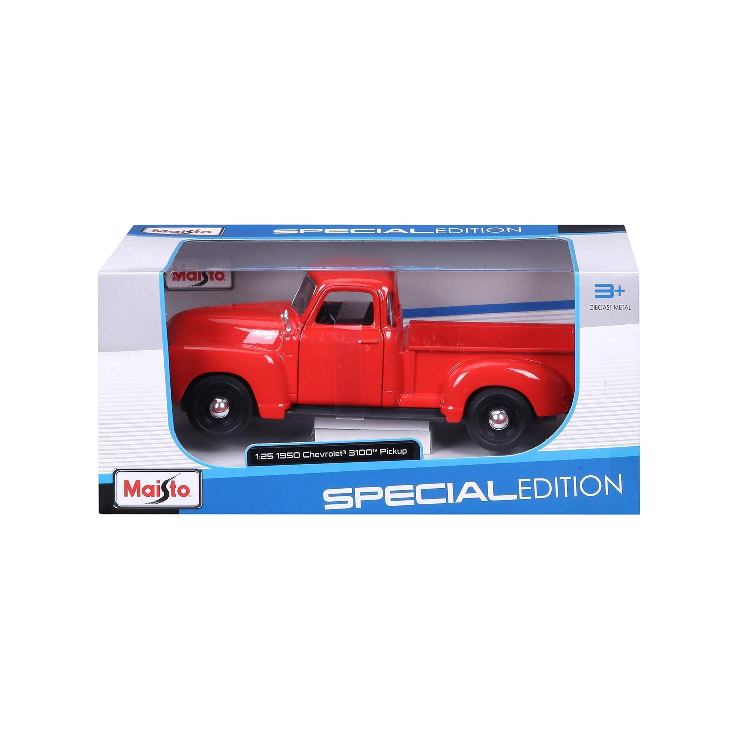 Maisto 1950 Chevrolet 3100 pickup diecast, chassis detail, authentic vintage look