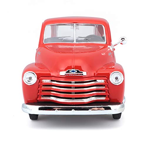 Maisto 1950 Chevrolet 3100 pickup diecast, front view, highly detailed collector piece