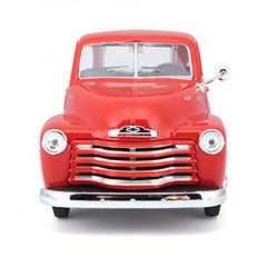 Maisto 1950 Chevrolet 3100 pickup diecast, front view, highly detailed collector piece