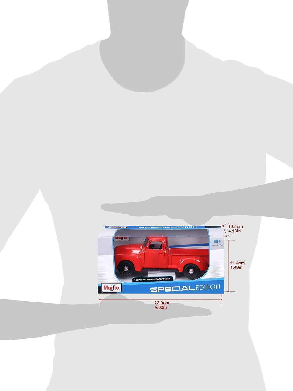 Maisto 1950 Chevrolet 3100 pickup diecast, 1:25 scale, perfect for display