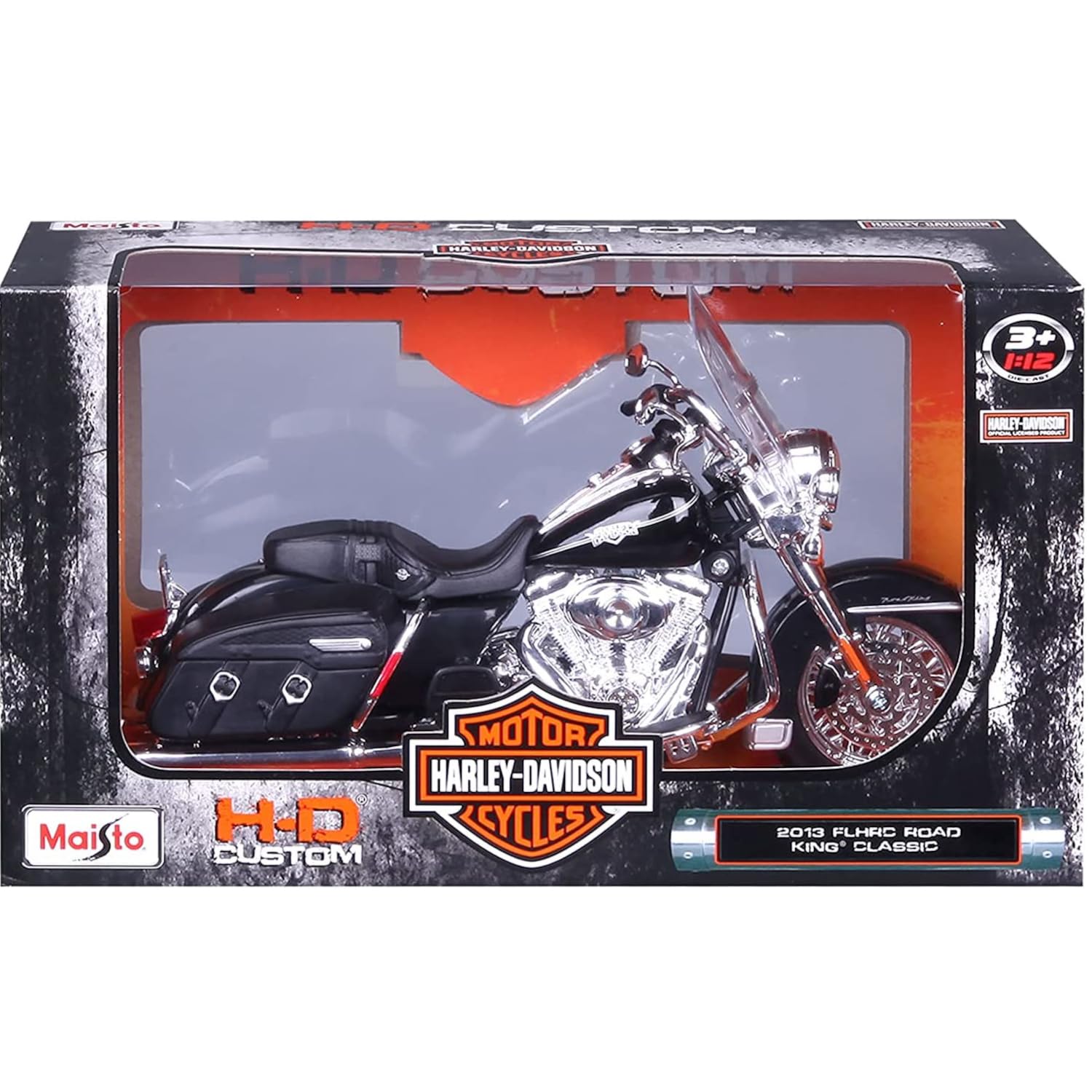 Maisto Harley-Davidson Road King Classic 2013 1:12 collectible-grade piece for collectors.