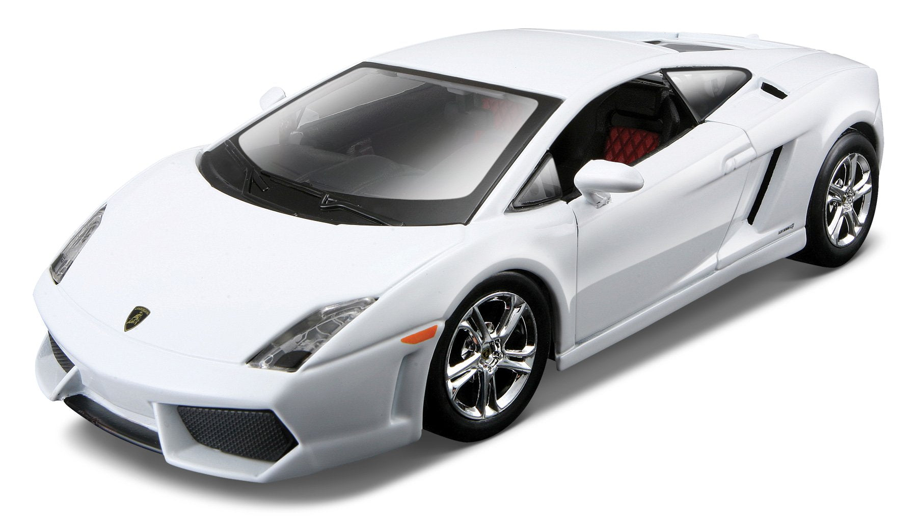 Maisto Lamborghini Gallardo assembly line kit in white, ready for quick, satisfying build.