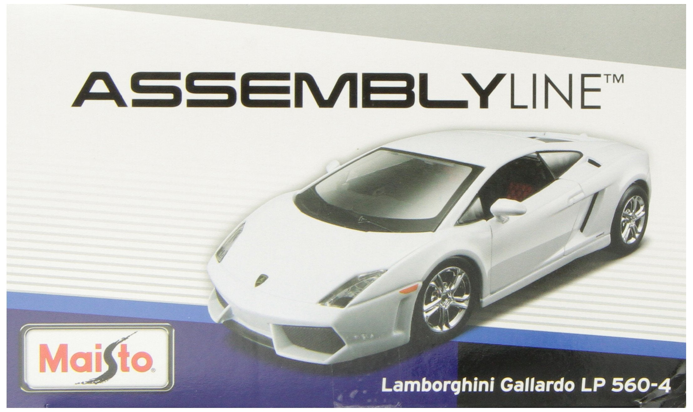 Maisto Lamborghini Gallardo assembly line rolling wheels showcase moving components.