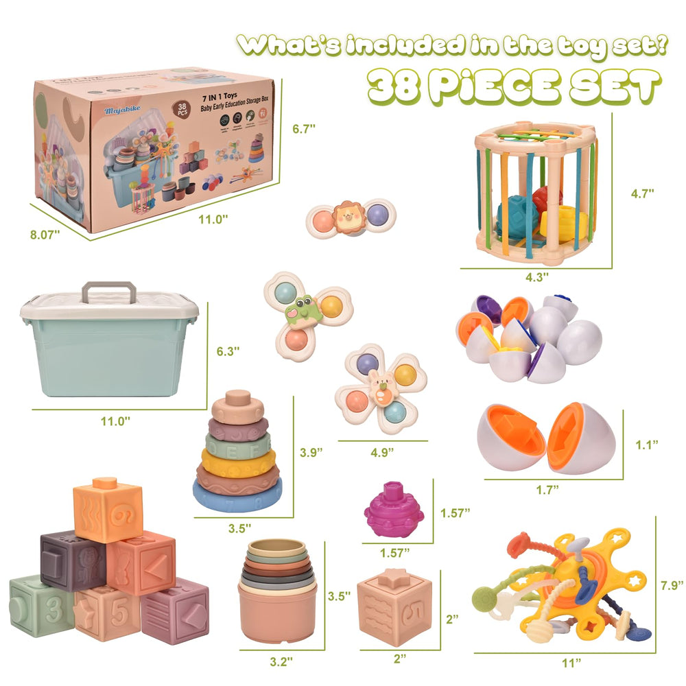 Majabike Montessoriii stacking rings foster color and size recognition and coordination.