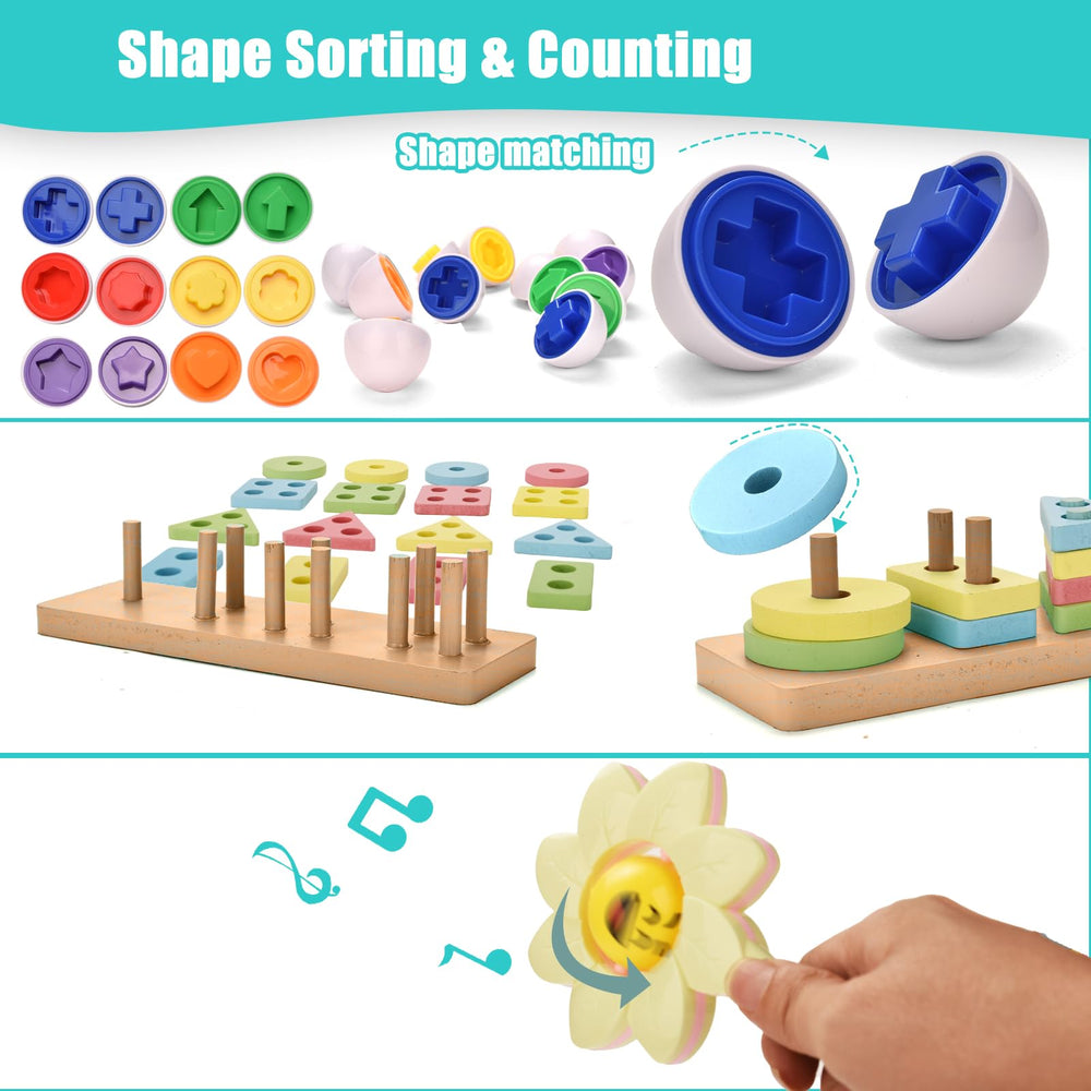 Majabike shaker rattles add engaging sounds during playtime.