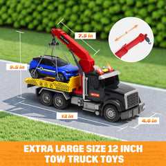 MAJCL tow truck safe ABS construction for durable rough play.
