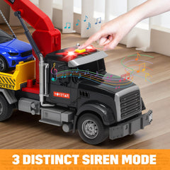 MAJCL tow truck birthday gift idea for truck-loving kids.