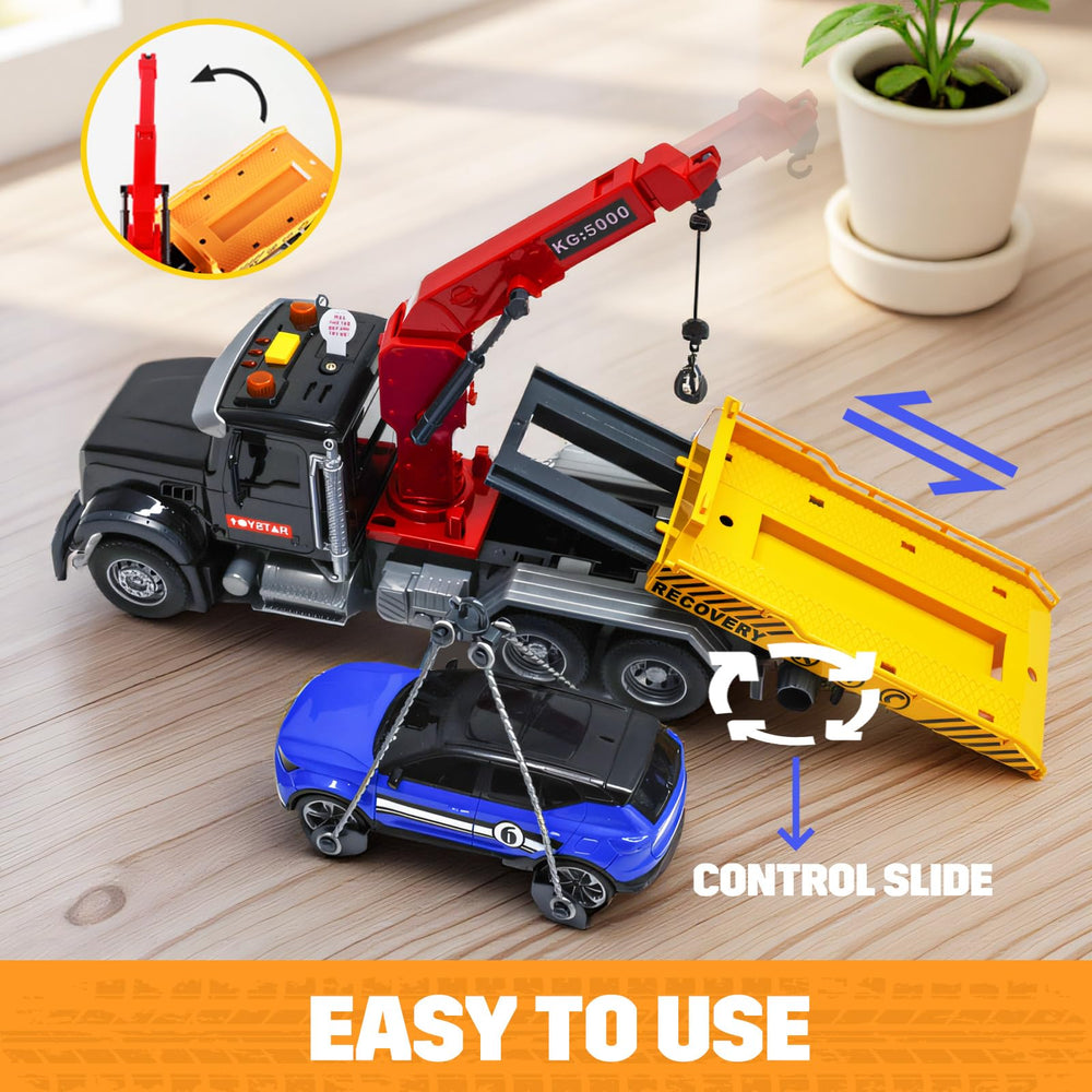 MAJCL tow truck rotating hook enables interactive towing missions.