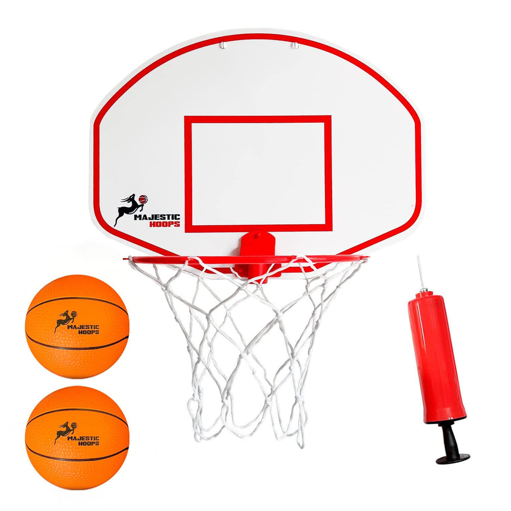 Majestic Hoops door hoop setup for quick indoor play on a standard door