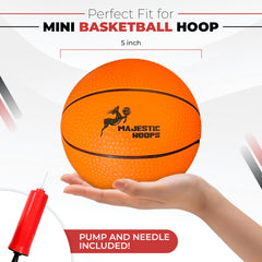 Majestic Hoops mini basketball with textured grip for better control
