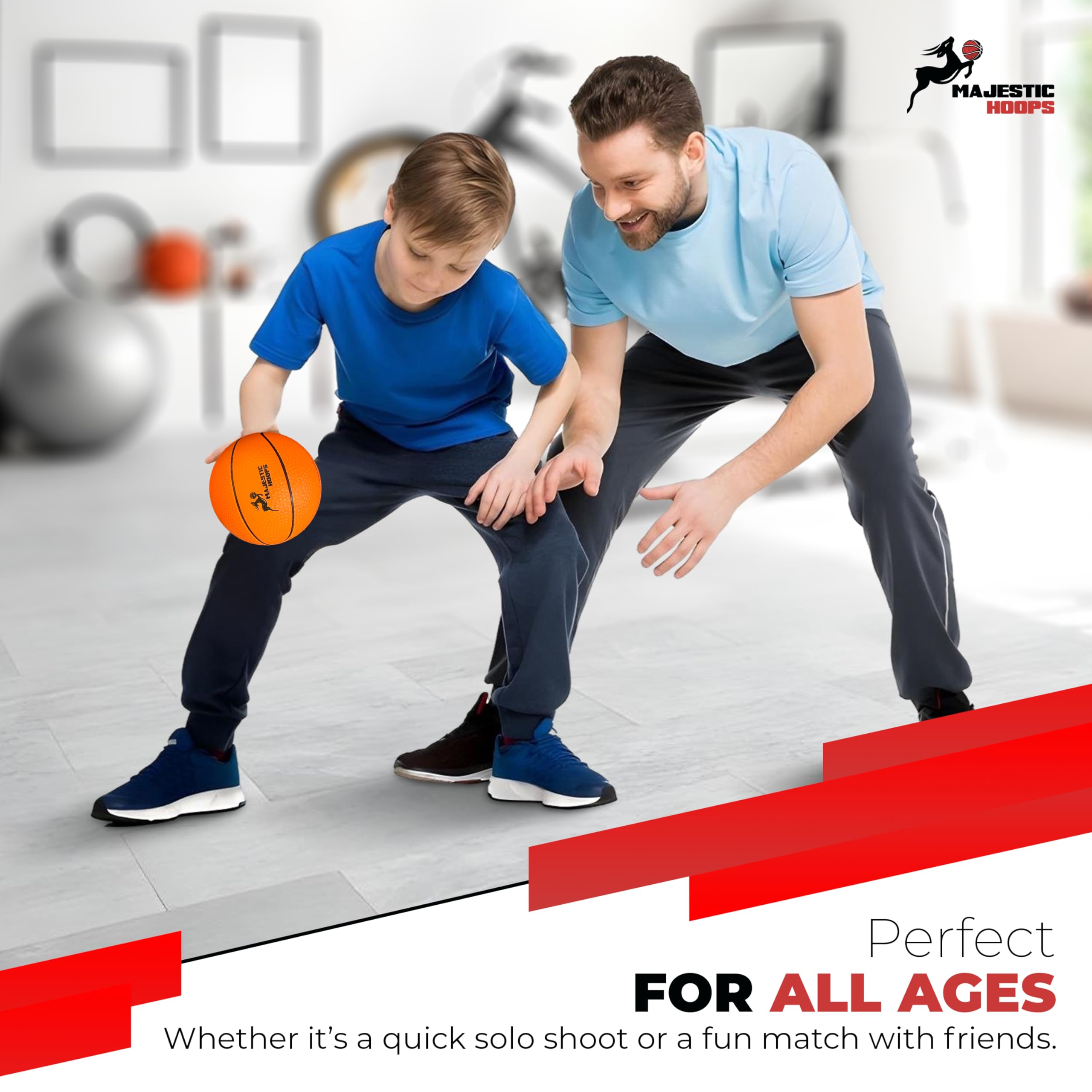 Majestic Hoops includes pump and needle for fast, easy inflation