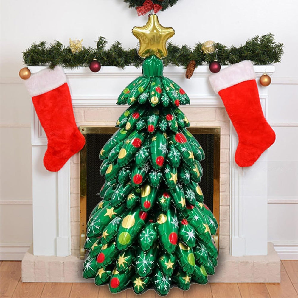 Majiato Christmas tree balloons big leaf 2 adds bright accents for a party mood