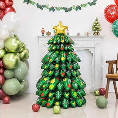 Majiato Christmas tree balloons medium leaf 2 adds vibrant volume to the arrangement